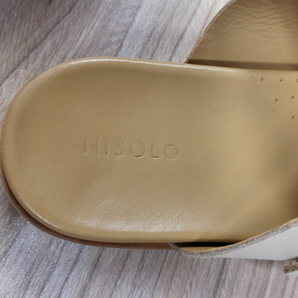 Like New Nisolo Ella Flatform Slide (color Bone), Size 8 - Picture 7 of 11